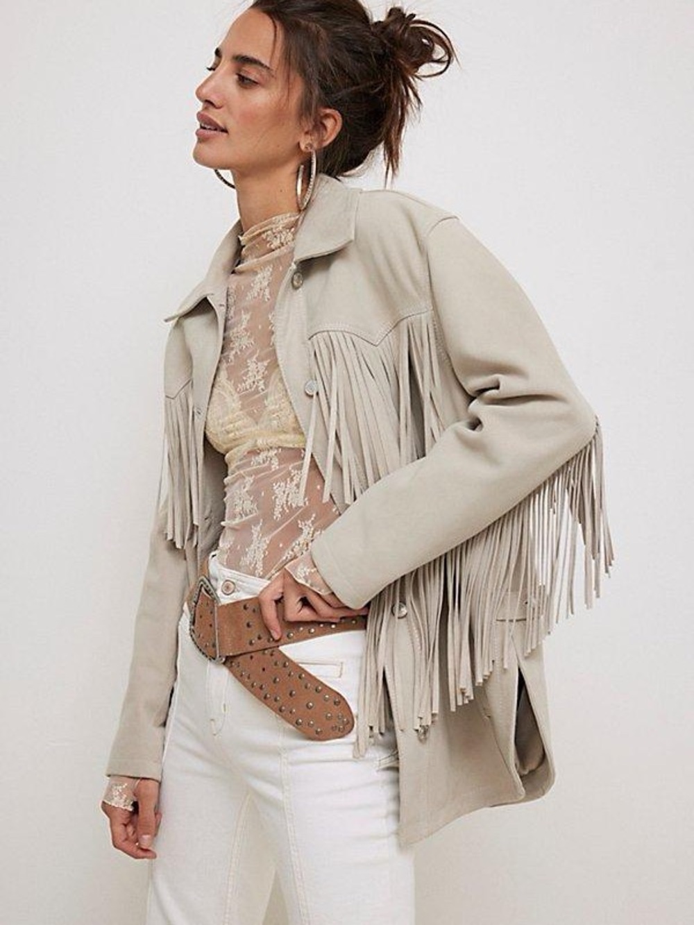 We the Free Fringe Out Vegan Suede Jacket